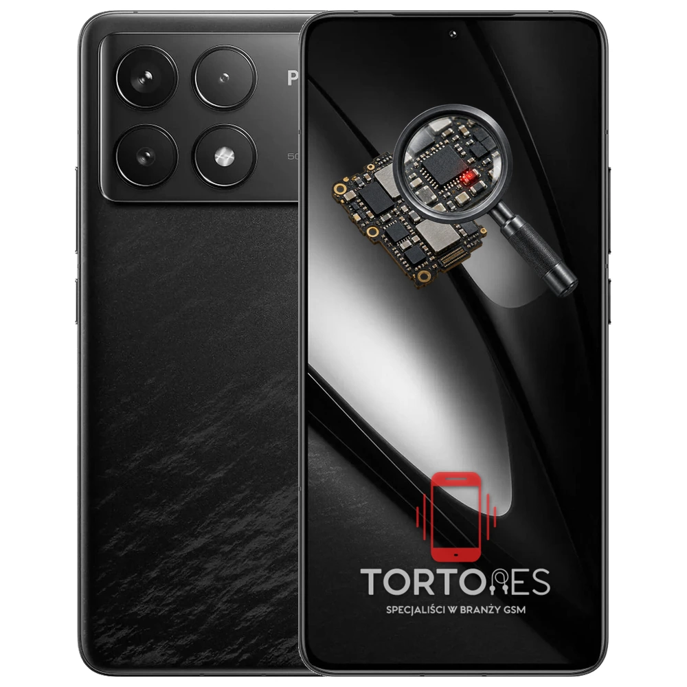 POCO F6 Pro z symbolem diagnostyki - diagnoza telefonu