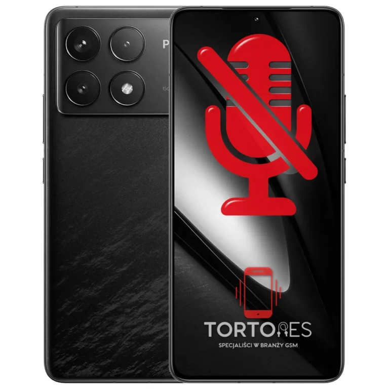 POCO F6 Pro z symbolem mikrofonu - naprawa mikrofonu