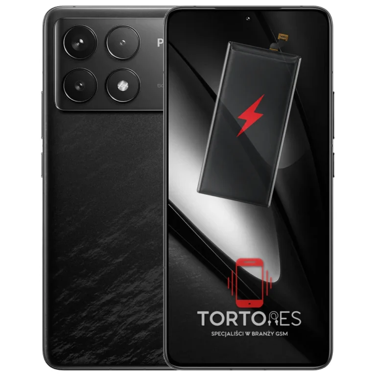 POCO F6 Pro z ilustracją baterii - wymiana baterii