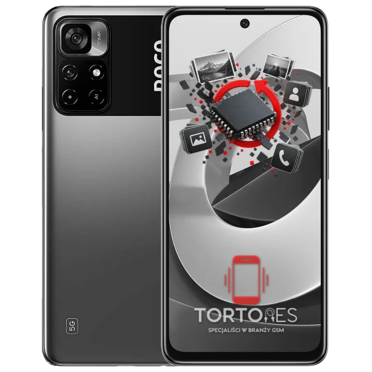 POCO M4 Pro 5G z ilustracją odzyskiwania danych - odzyskiwanie danych