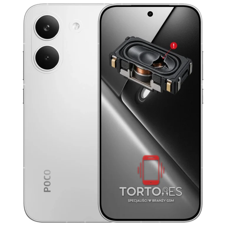 POCO X8 Pro z symbolem głośnika multimedialnego - wymiana głośnika multimedialnego
