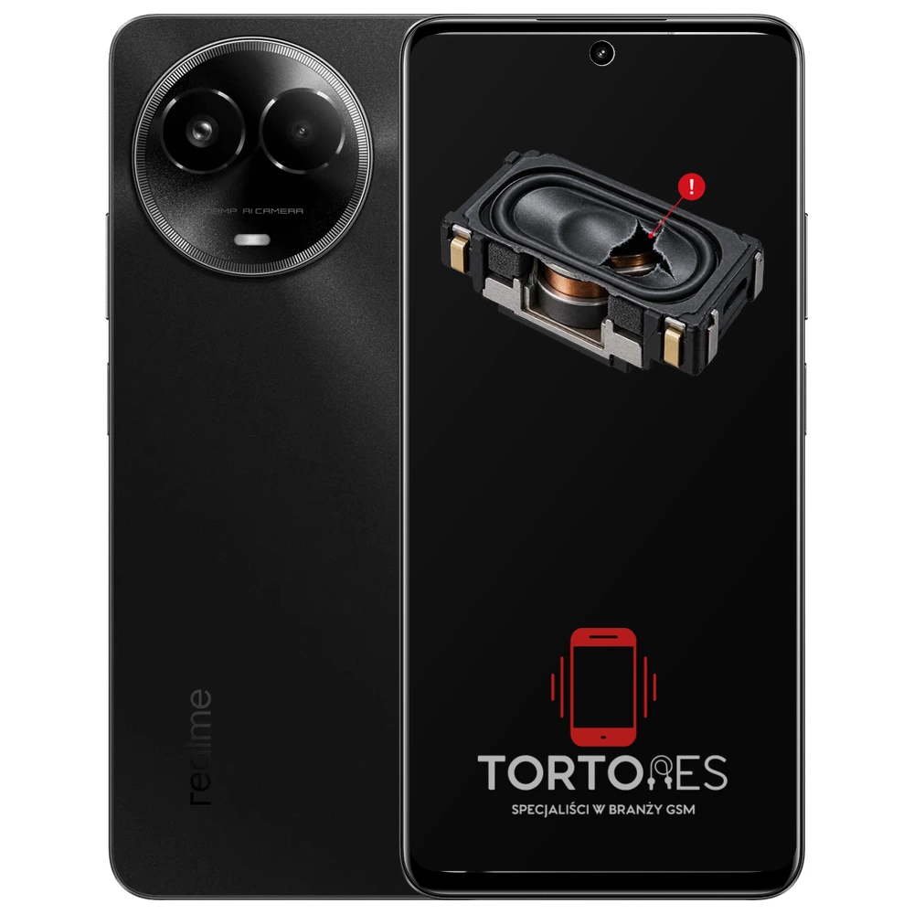 Realme 11 5G (global/EU) z symbolem głośnika multimedialnego - wymiana głośnika multimedialnego