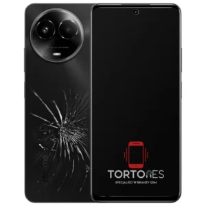 Realme 11 5G (global/EU) z ilustracją pękniętej tylnej klapki - wymiana zbitej klapki
