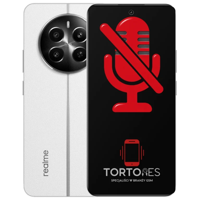 Realme 12+ 5G z symbolem mikrofonu - naprawa mikrofonu