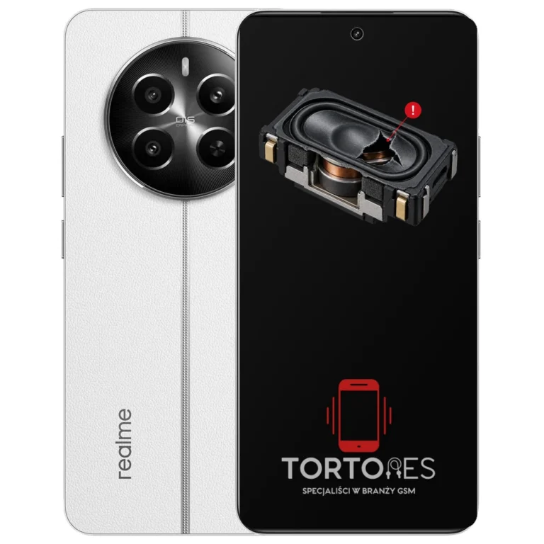 Realme 12+ 5G z symbolem głośnika multimedialnego - wymiana głośnika multimedialnego