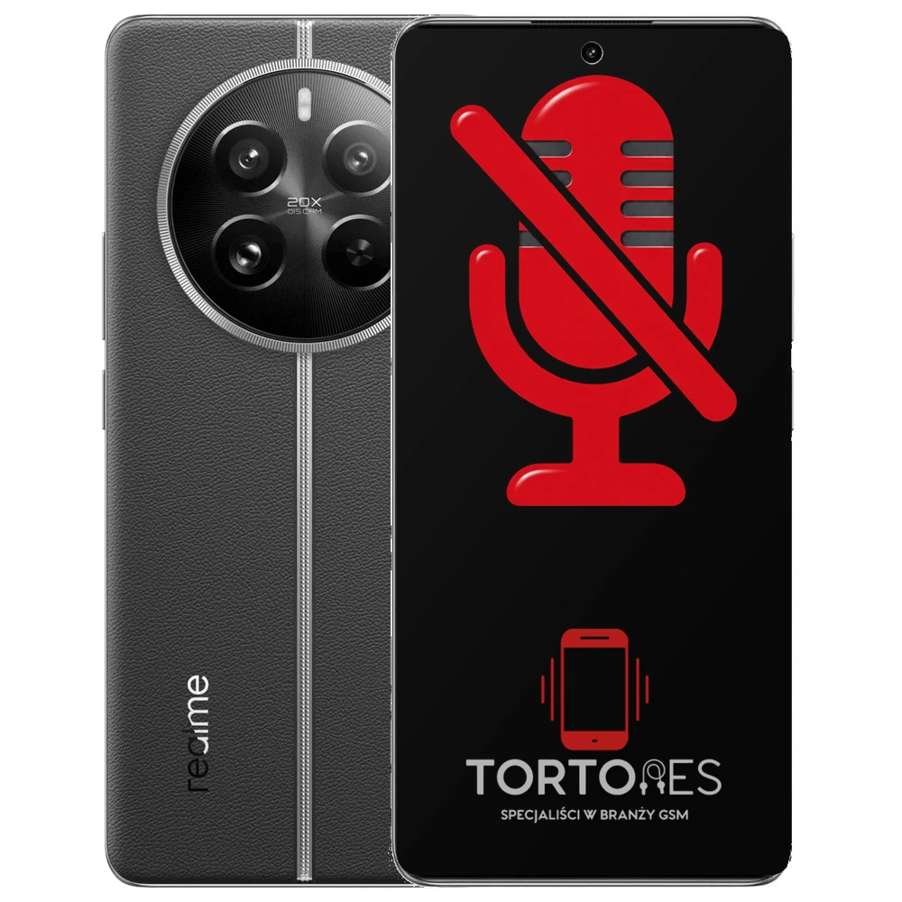 Realme 12 Pro 5G z symbolem mikrofonu - naprawa mikrofonu