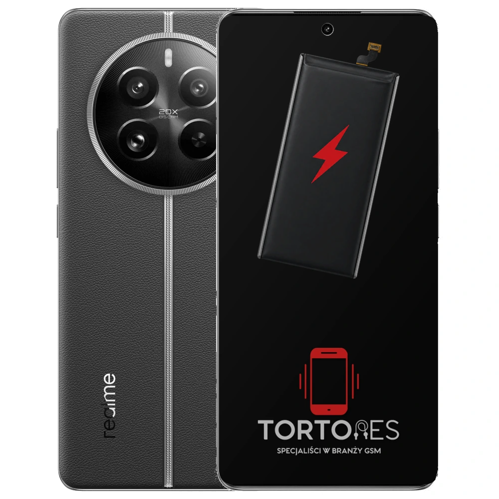 Realme 12 Pro 5G z ilustracją baterii - wymiana baterii