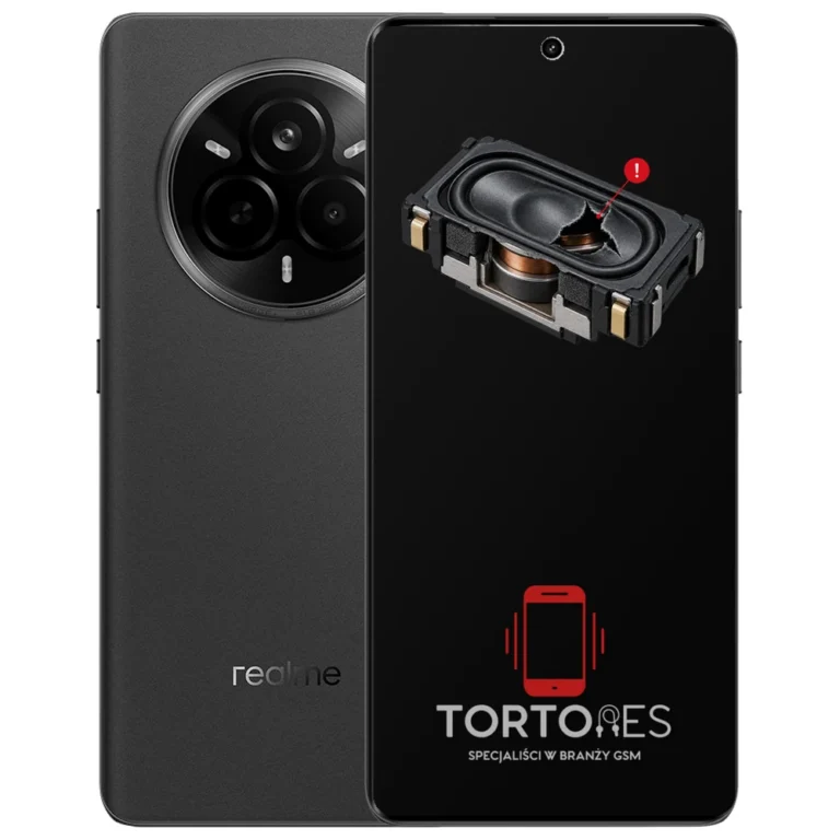 Realme 14 Pro 5G z symbolem głośnika multimedialnego - wymiana głośnika multimedialnego