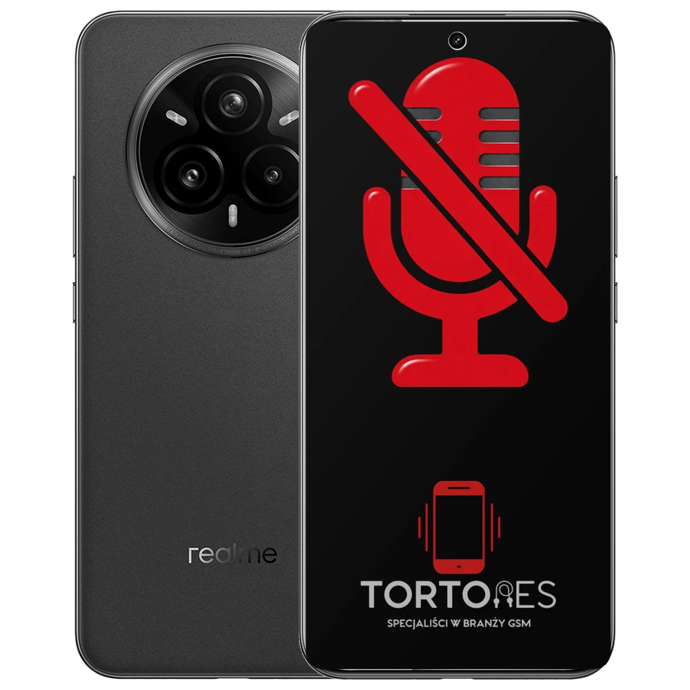 Realme 14 Pro+ 5G z symbolem mikrofonu - naprawa mikrofonu