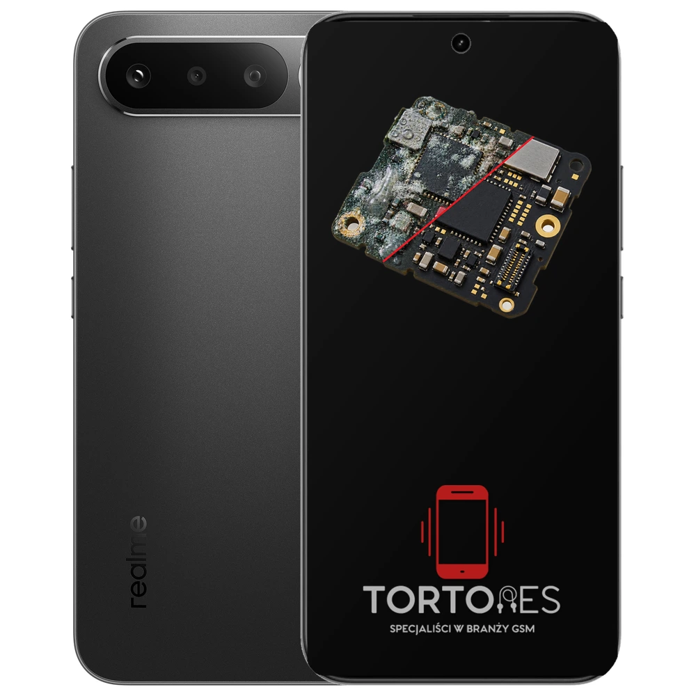 Realme 16 5G z ilustracją zalania - czyszczenie po zalaniu