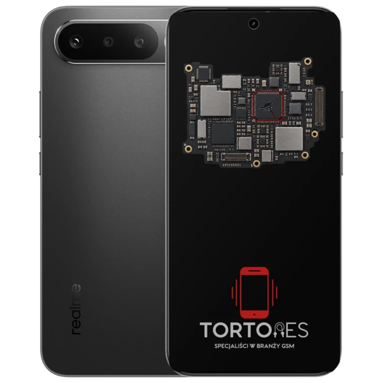 Realme 16 5G z ilustracją płyty głównej - naprawa płyty głównej