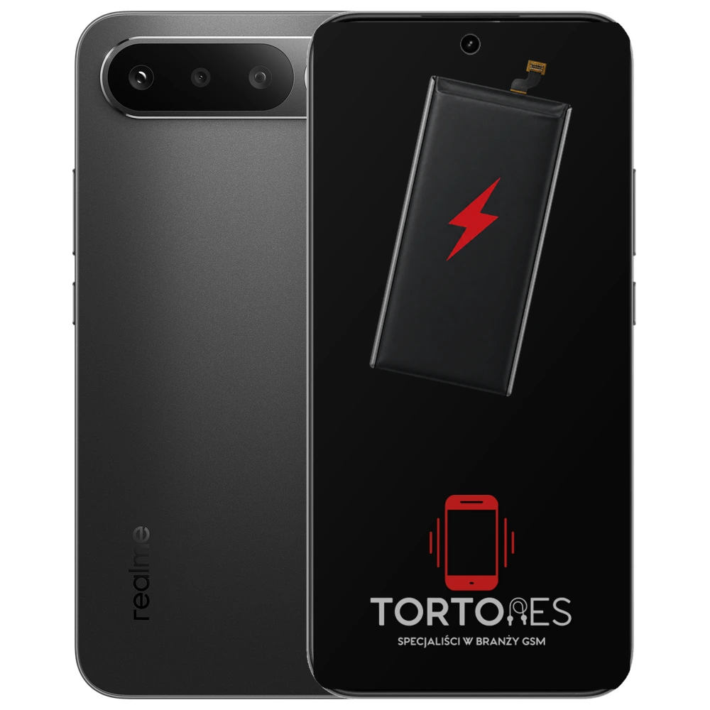Realme 16 5G z ilustracją baterii - wymiana baterii