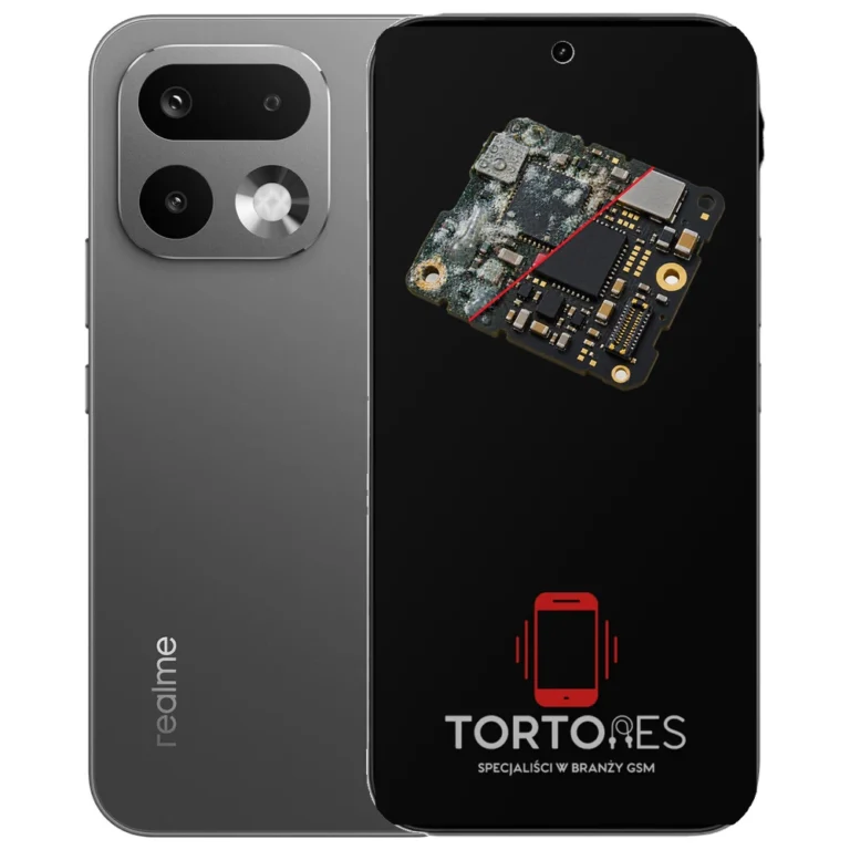 Realme 16 Pro 5G z ilustracją zalania - czyszczenie po zalaniu