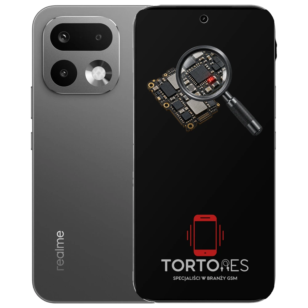 Realme 16 Pro 5G z symbolem diagnostyki - diagnoza telefonu