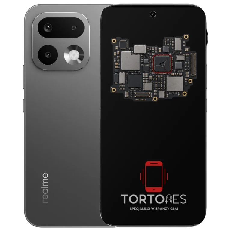 Realme 16 Pro 5G z ilustracją płyty głównej - naprawa płyty głównej