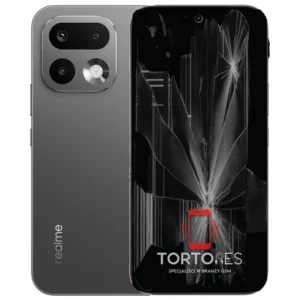 Realme 16 Pro 5G z ilustracją pękniętego wyświetlacza - wymiana zbitego wyświetlacza