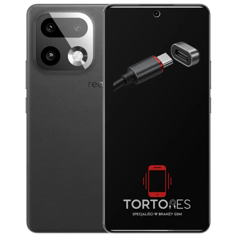 Realme 16 Pro+ 5G z ilustracją złącza ładowania - naprawa złącza ładowania