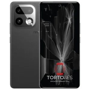 Realme 16 Pro+ 5G z ilustracją pękniętego wyświetlacza - wymiana zbitego wyświetlacza