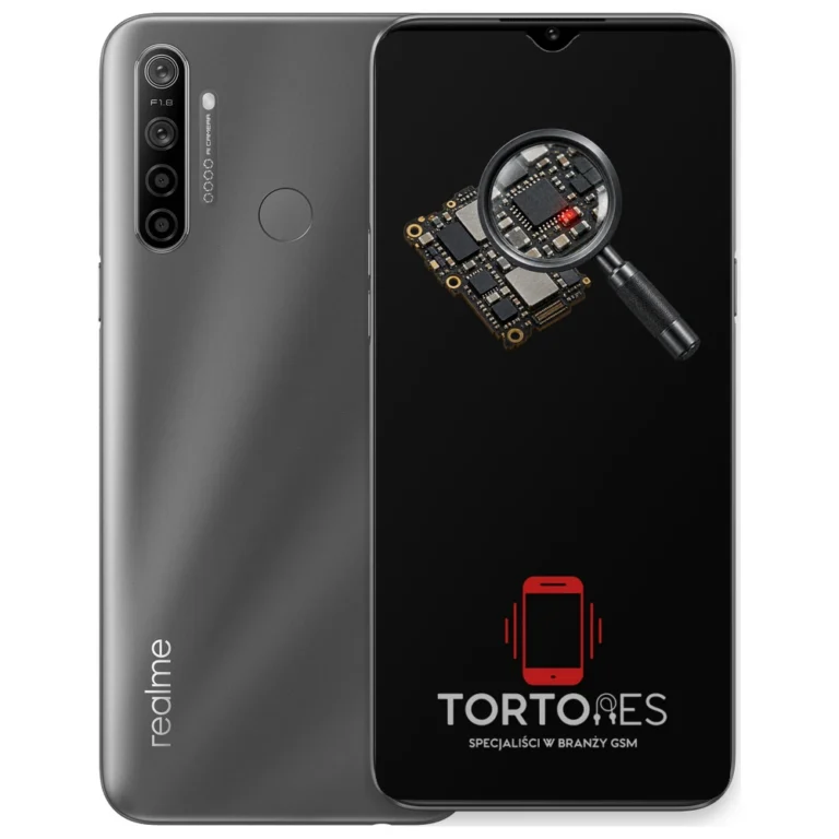 Realme 5i z symbolem diagnostyki - diagnoza telefonu