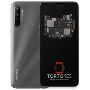 Realme 5i z ilustracją płyty głównej - naprawa płyty głównej