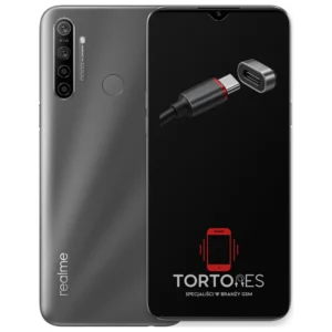 Realme 5i z ilustracją złącza ładowania - naprawa złącza ładowania