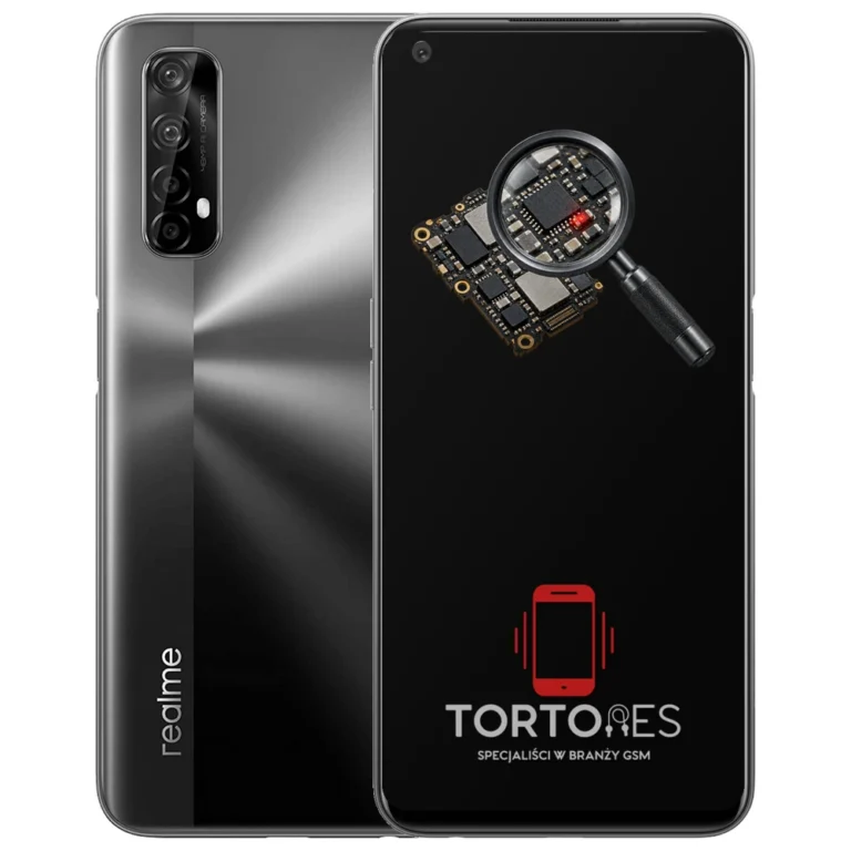 Realme 7 5G z symbolem diagnostyki - diagnoza telefonu