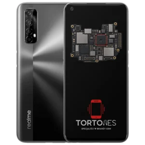 Realme 7 5G z ilustracją płyty głównej - naprawa płyty głównej