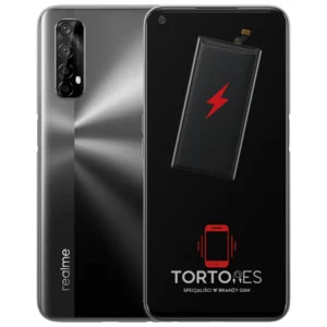 Realme 7 5G z ilustracją baterii - wymiana baterii