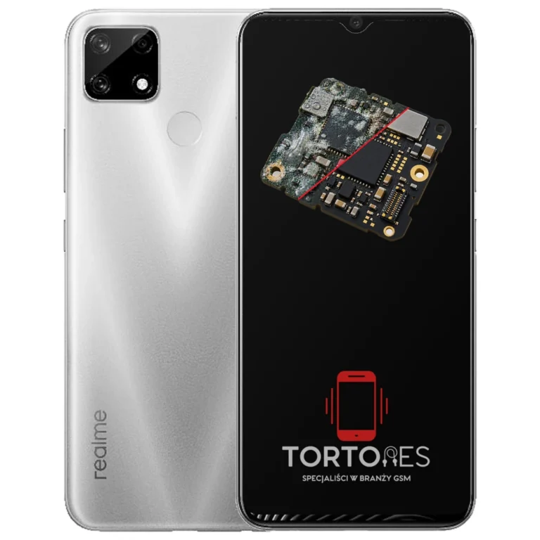 Realme 7i (EU) z ilustracją zalania - czyszczenie po zalaniu