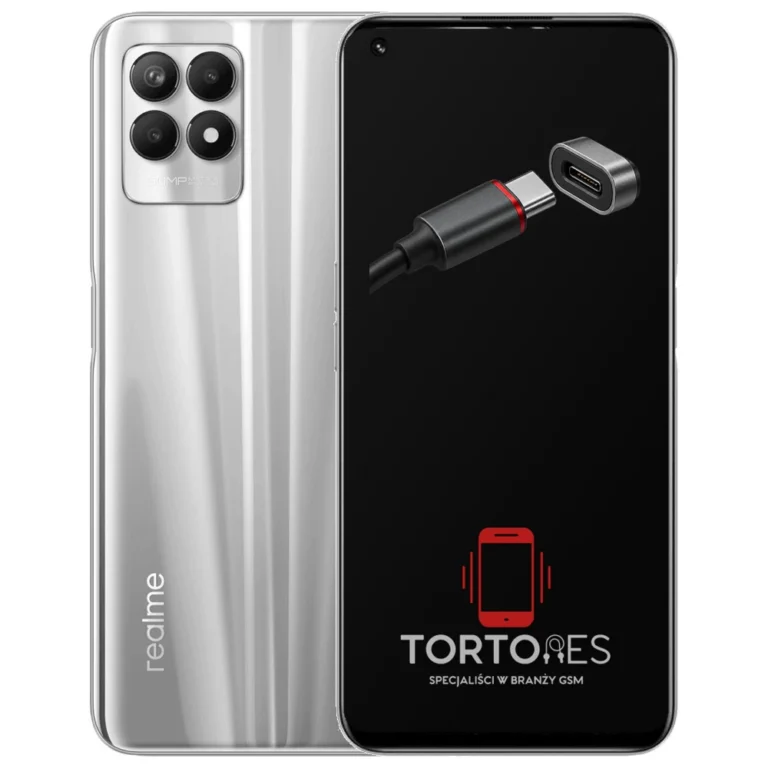 Realme 8i z ilustracją złącza ładowania - naprawa złącza ładowania