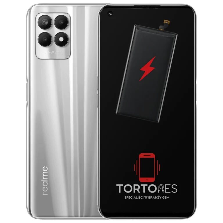 Realme 8i z ilustracją baterii - wymiana baterii
