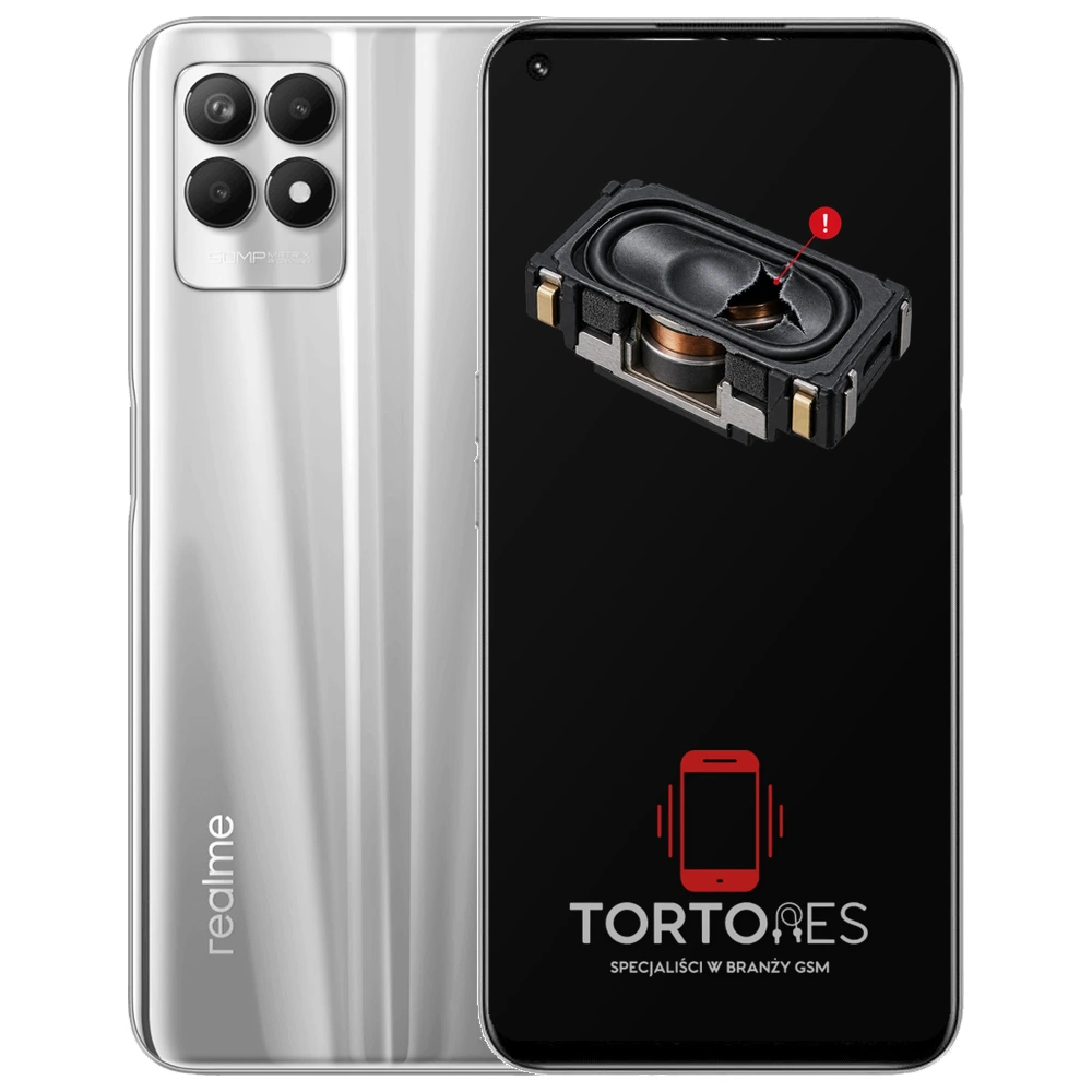 Realme 8i z symbolem głośnika multimedialnego - wymiana głośnika multimedialnego