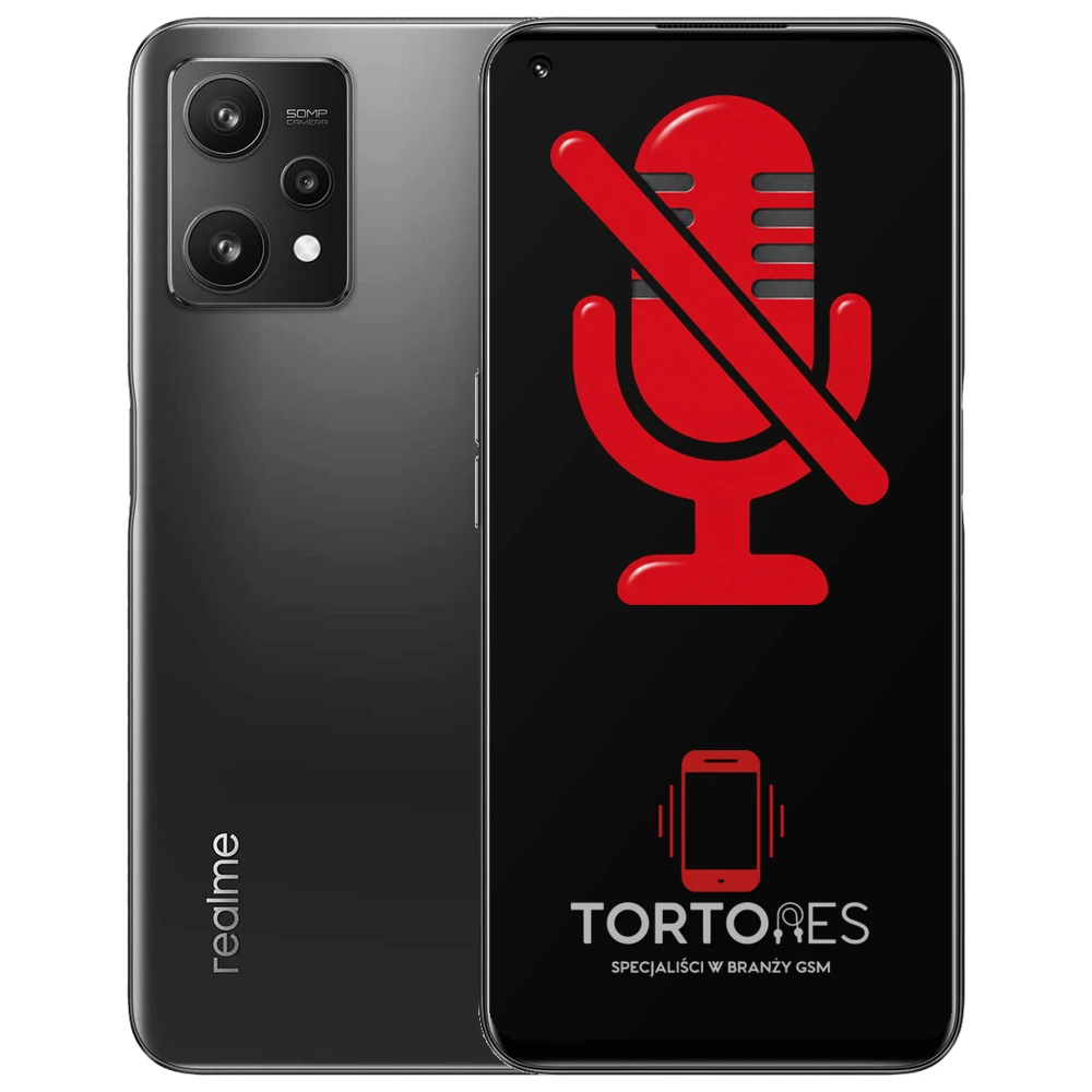 Realme 9 5G (EU) z symbolem mikrofonu - naprawa mikrofonu
