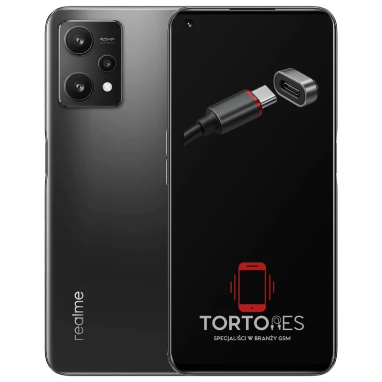 Realme 9 5G (EU) z ilustracją złącza ładowania - naprawa złącza ładowania