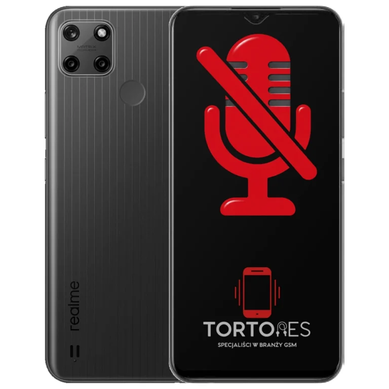Realme C25Y z symbolem mikrofonu - naprawa mikrofonu