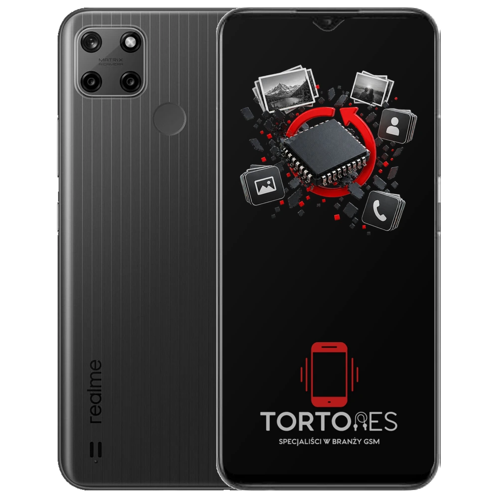 Realme C25Y z ilustracją odzyskiwania danych - odzyskiwanie danych