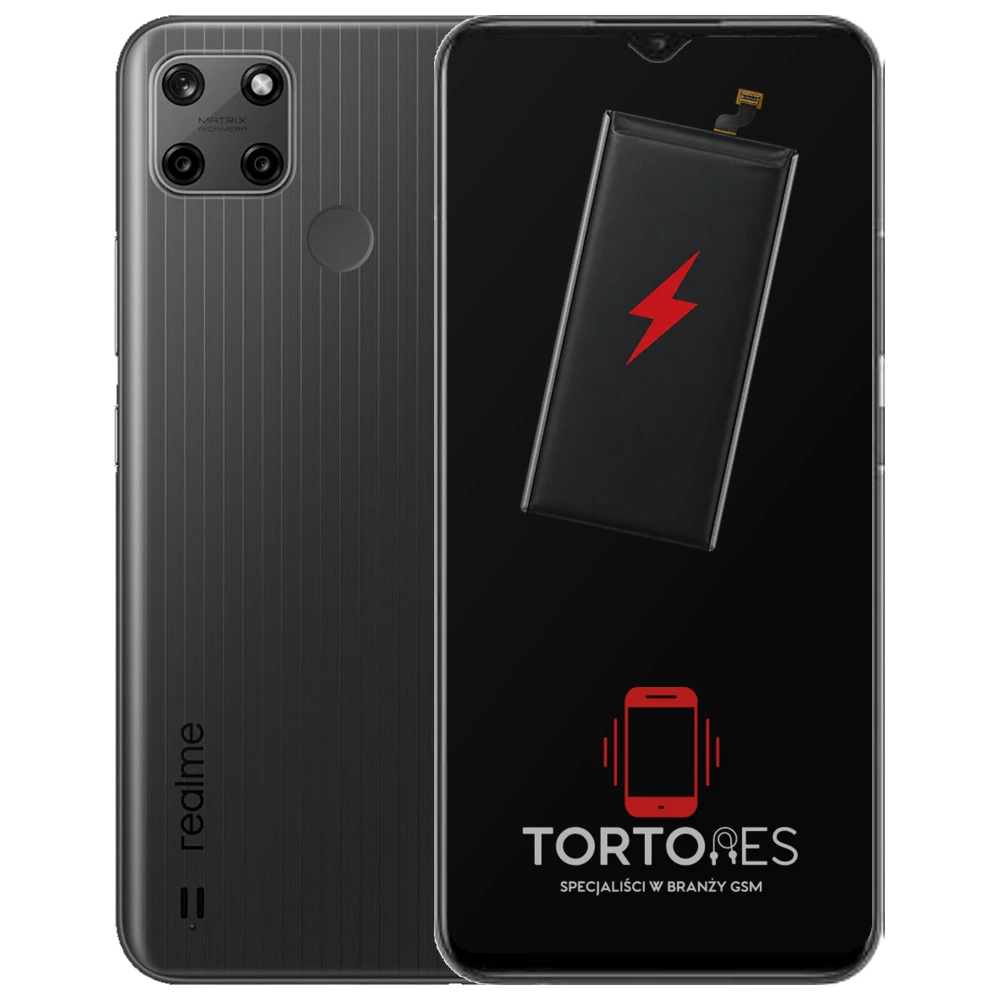Realme C25Y z ilustracją baterii - wymiana baterii
