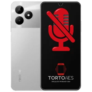 Realme C51 z symbolem mikrofonu - naprawa mikrofonu