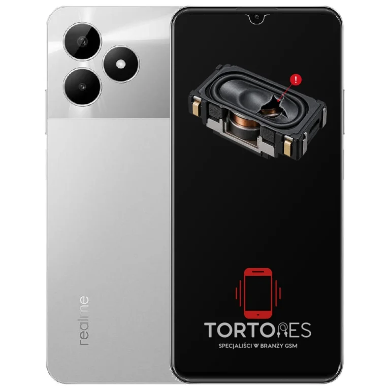 Realme C51 z symbolem głośnika multimedialnego - wymiana głośnika multimedialnego