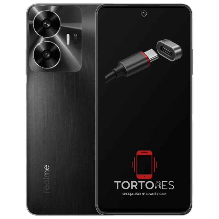 Realme C55 z ilustracją złącza ładowania - naprawa złącza ładowania