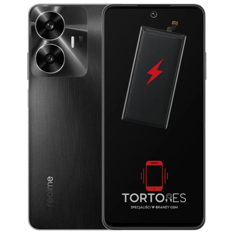 Realme C55 z ilustracją baterii - wymiana baterii