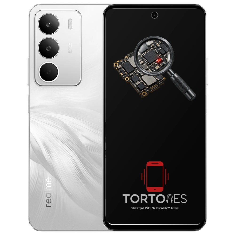 Realme C71 z symbolem diagnostyki - diagnoza telefonu
