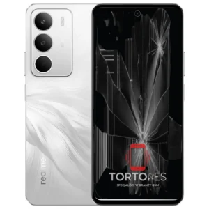 Realme C71 z ilustracją pękniętego wyświetlacza - wymiana zbitego wyświetlacza