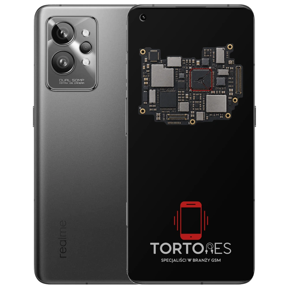 Realme GT 2 Pro z ilustracją płyty głównej - naprawa płyty głównej