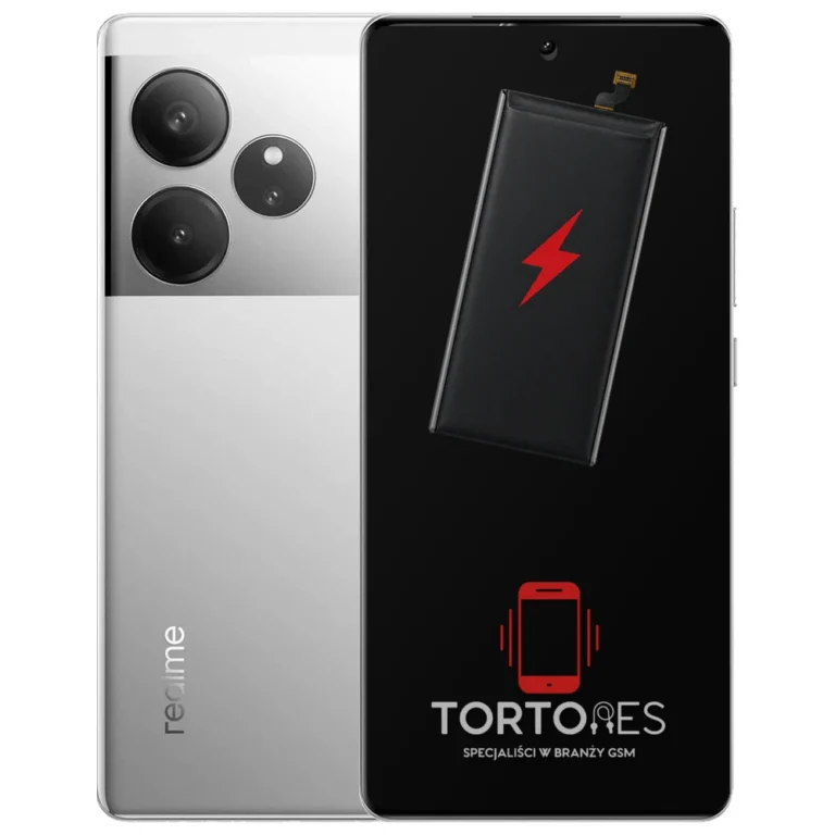 Realme GT 6 z ilustracją baterii - wymiana baterii