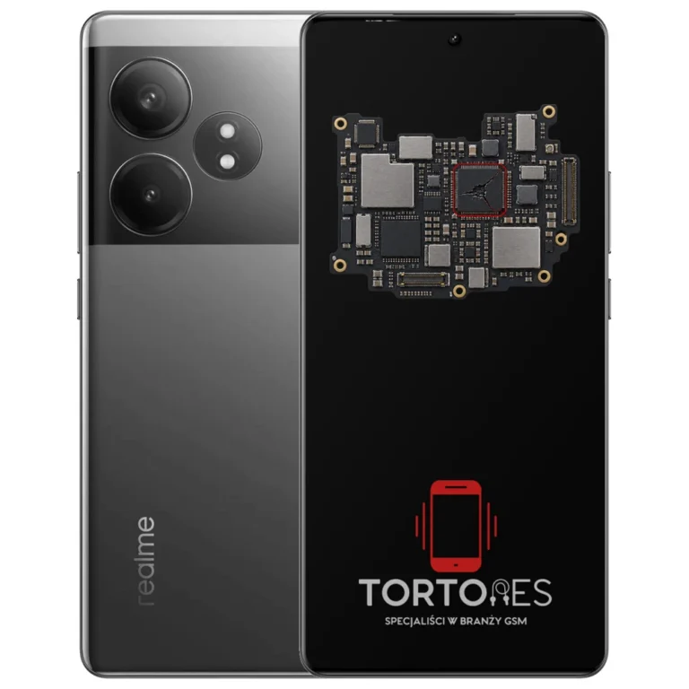 Realme GT 6T z ilustracją płyty głównej - naprawa płyty głównej