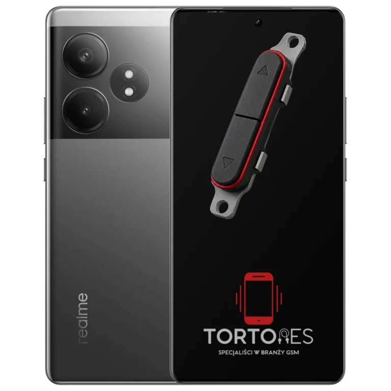 Realme GT 6T z symbolem przycisków - naprawa przycisków włączania i głośności