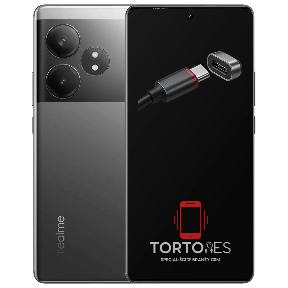 Realme GT 6T z ilustracją złącza ładowania - naprawa złącza ładowania
