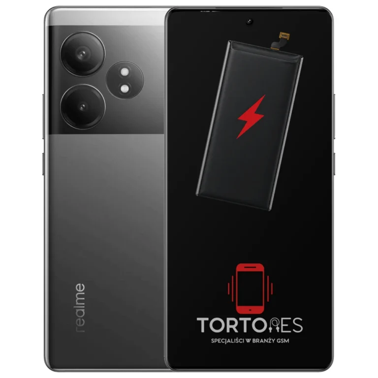 Realme GT 6T z ilustracją baterii - wymiana baterii