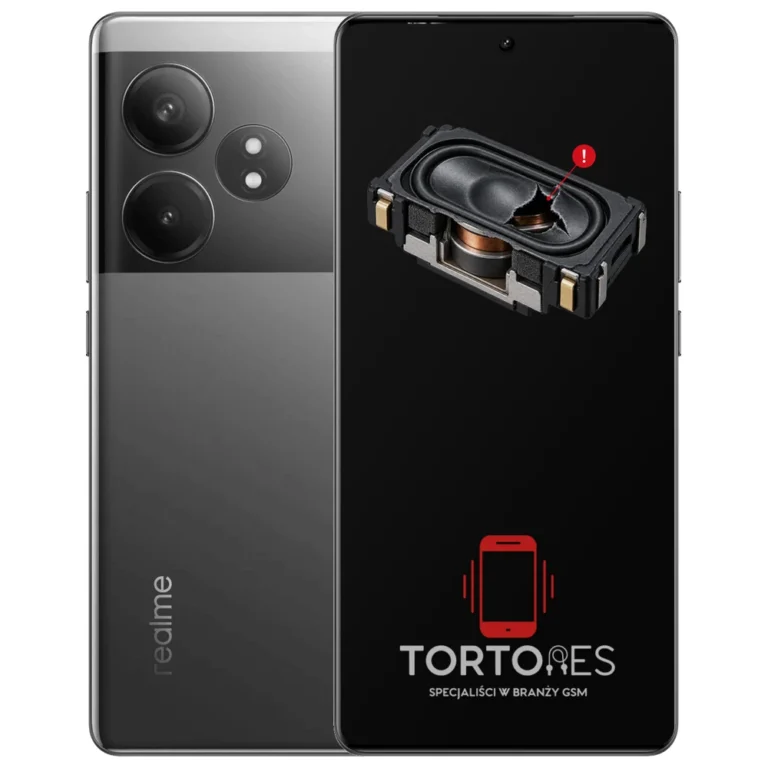 Realme GT 6T z symbolem głośnika multimedialnego - wymiana głośnika multimedialnego